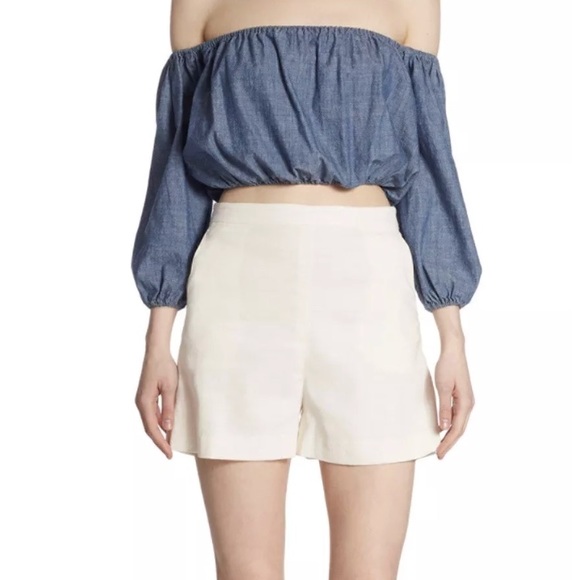 linen shorts high waisted